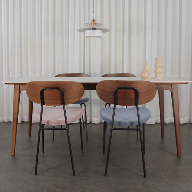Noa Walnut Set 1 (Table + Dali Chair)